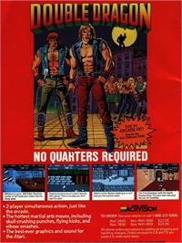 Advert for Double Dragon on the Atari 2600.
