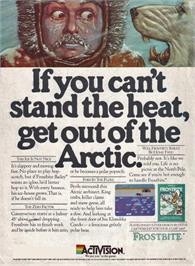 Advert for Frostbite on the Coleco Vision.