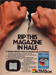 Advert for Ice Hockey on the Commodore VIC-20.
