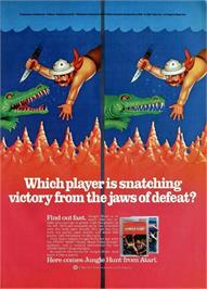 Advert for Jungle Hunt on the Arcade.