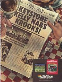 Advert for Keystone Kapers on the Commodore 64.