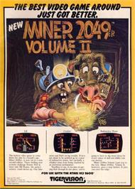 Advert for Miner 2049er Volume 2 on the Atari 2600.