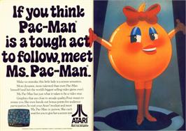 Advert for Ms. Pac-man on the Microsoft Xbox 360.