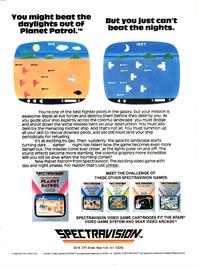Advert for Planet Patrol on the Sinclair ZX Spectrum.
