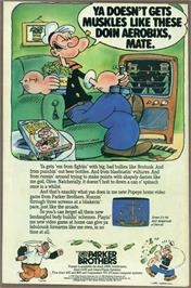 Advert for Popeye on the Apple II.