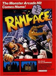 Advert for Rampage! on the Atari 2600.