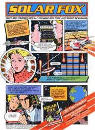 Advert for Solar Fox on the Atari 2600.