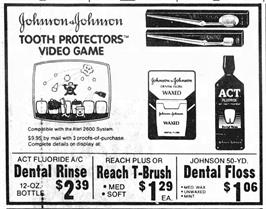 Advert for Tooth Protectors on the Atari 2600.