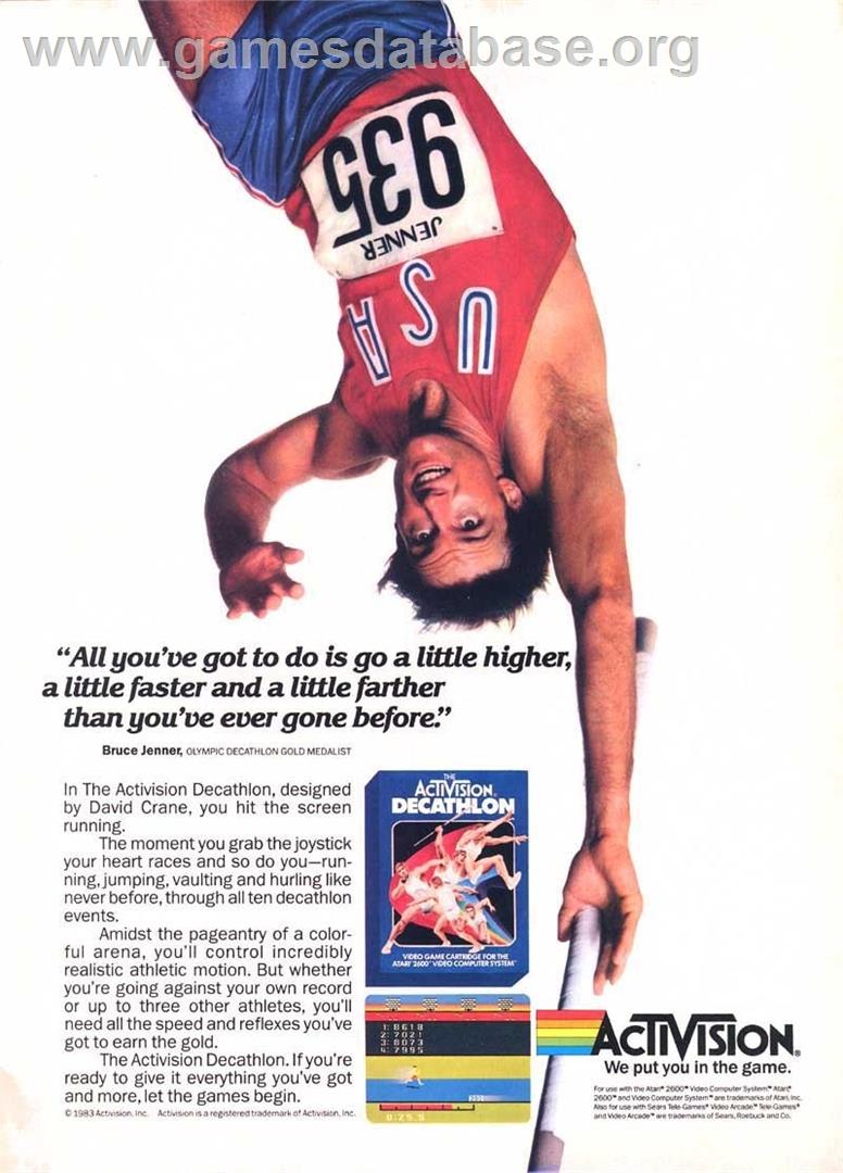 Activision Decathlon, The - Coleco Vision - Artwork - Advert