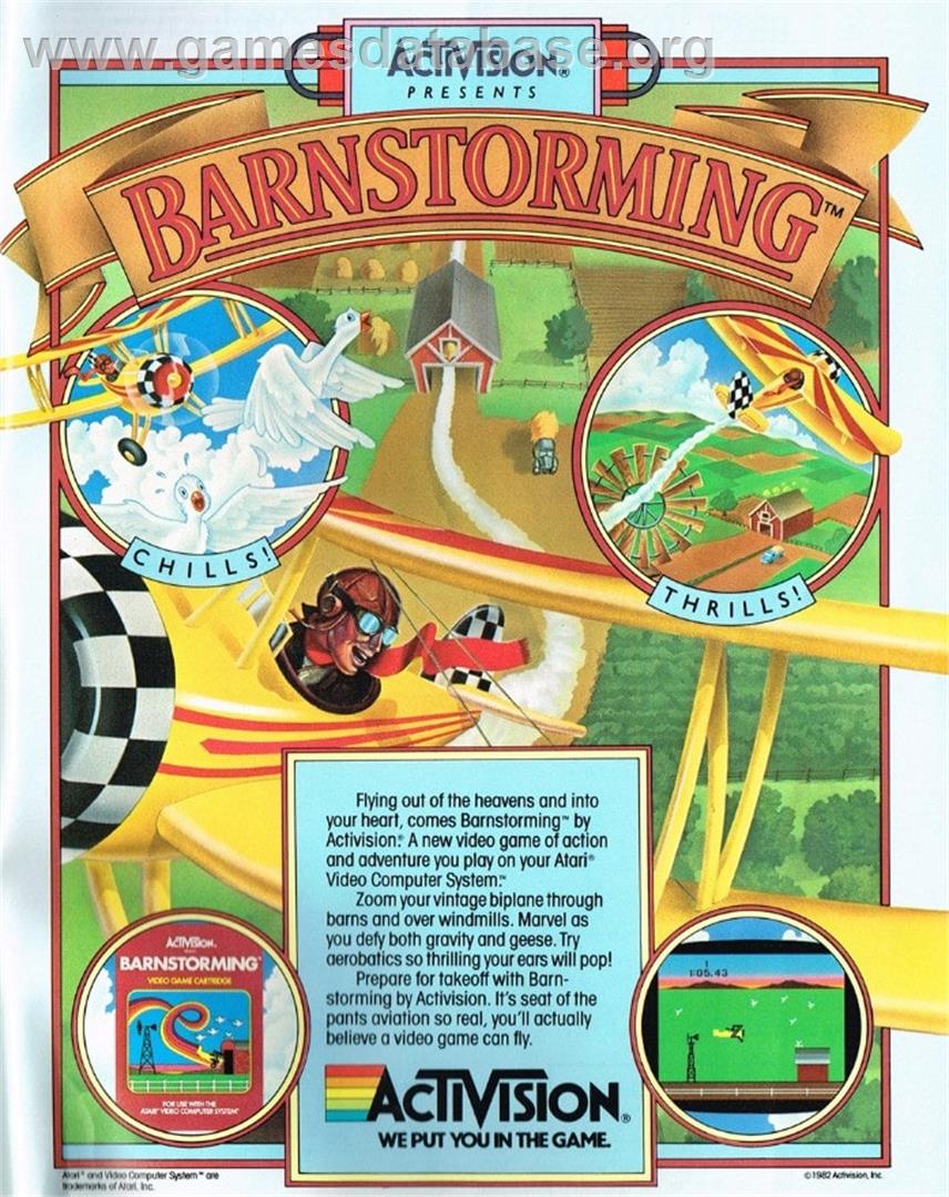 Barnstorming - Atari 2600 - Artwork - Advert