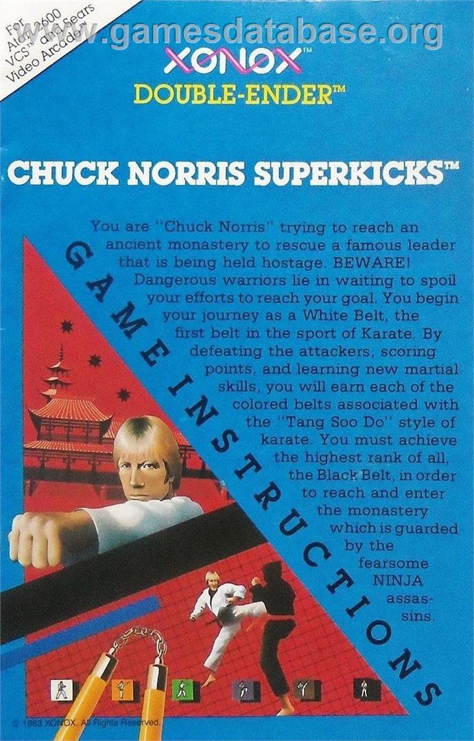 Chuck Norris Superkicks - Atari 2600 - Artwork - Advert