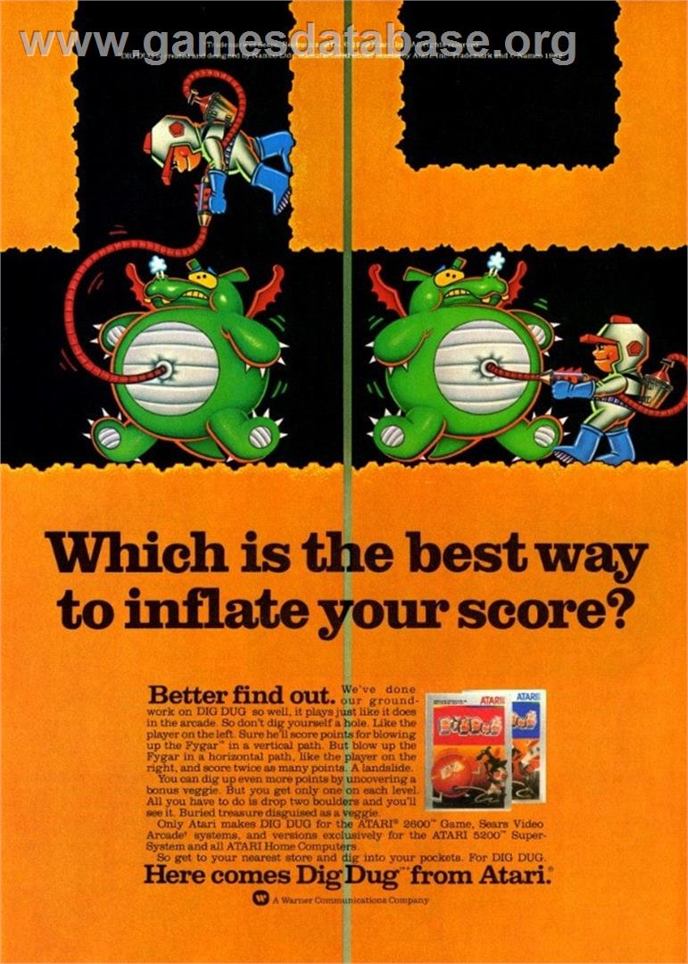 Dig Dug - Casio PV-1000 - Artwork - Advert