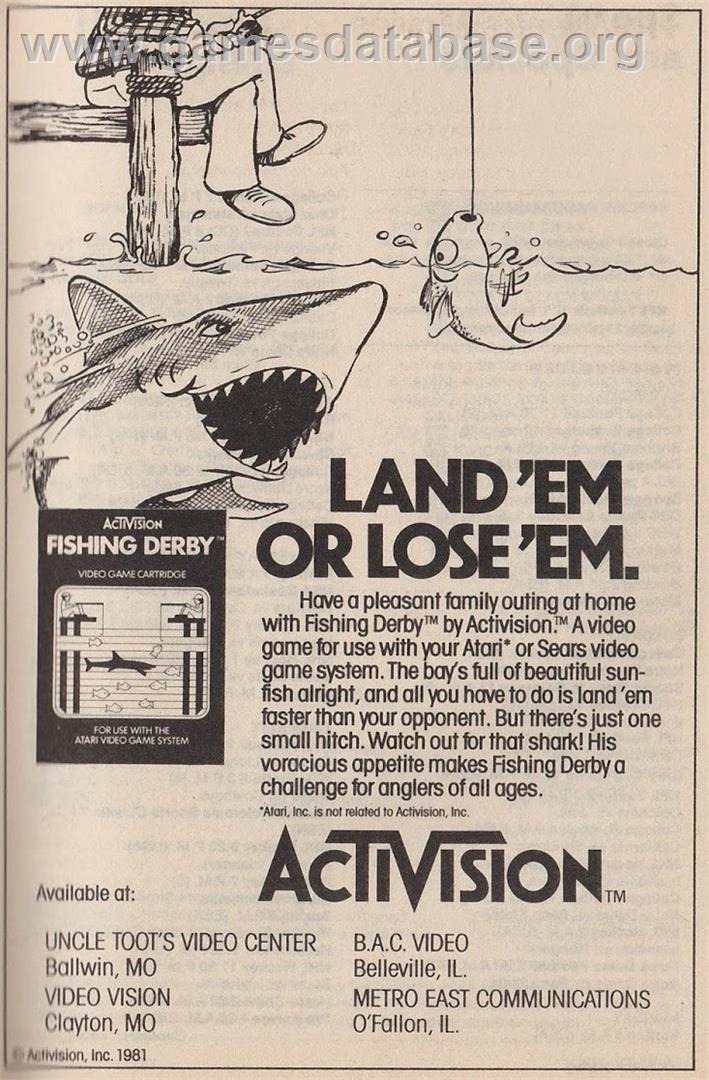 Go Fish - Atari 2600 - Artwork - Advert