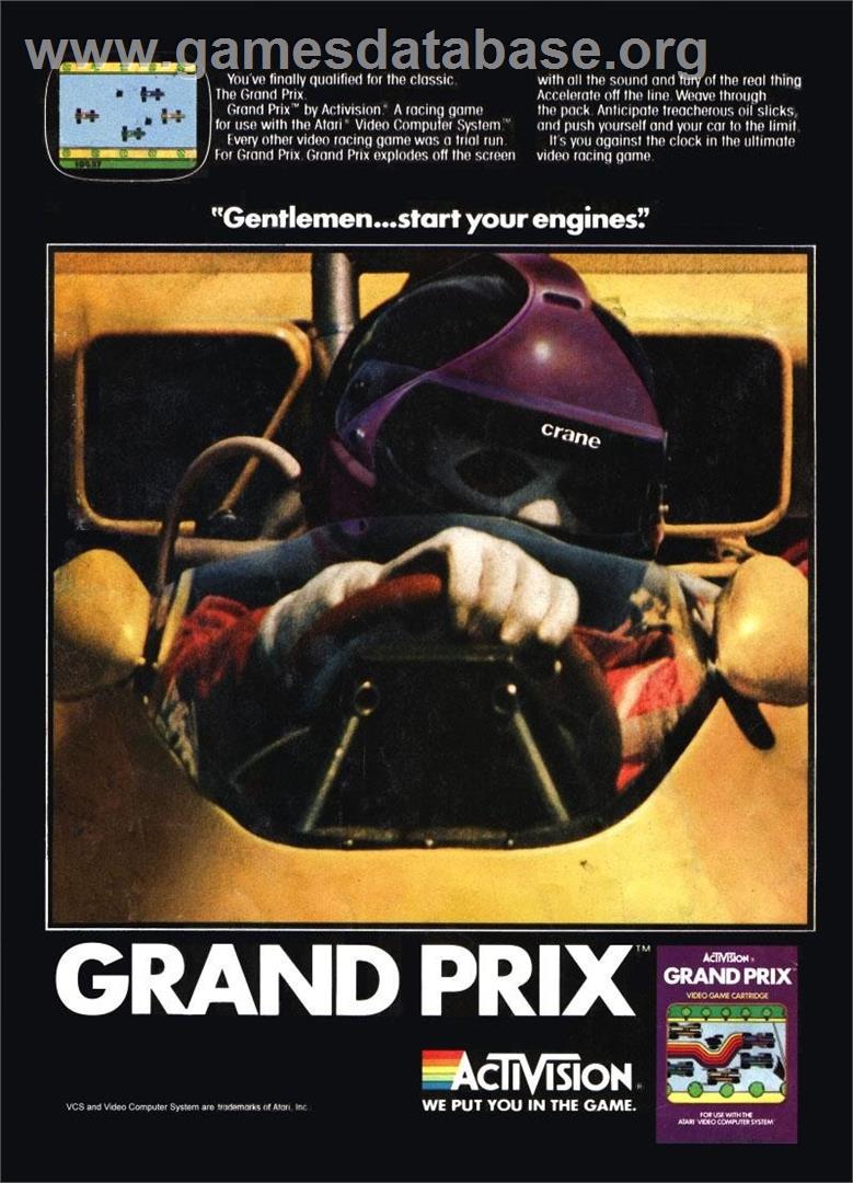 Grand Prix - Atari 8-bit - Artwork - Advert