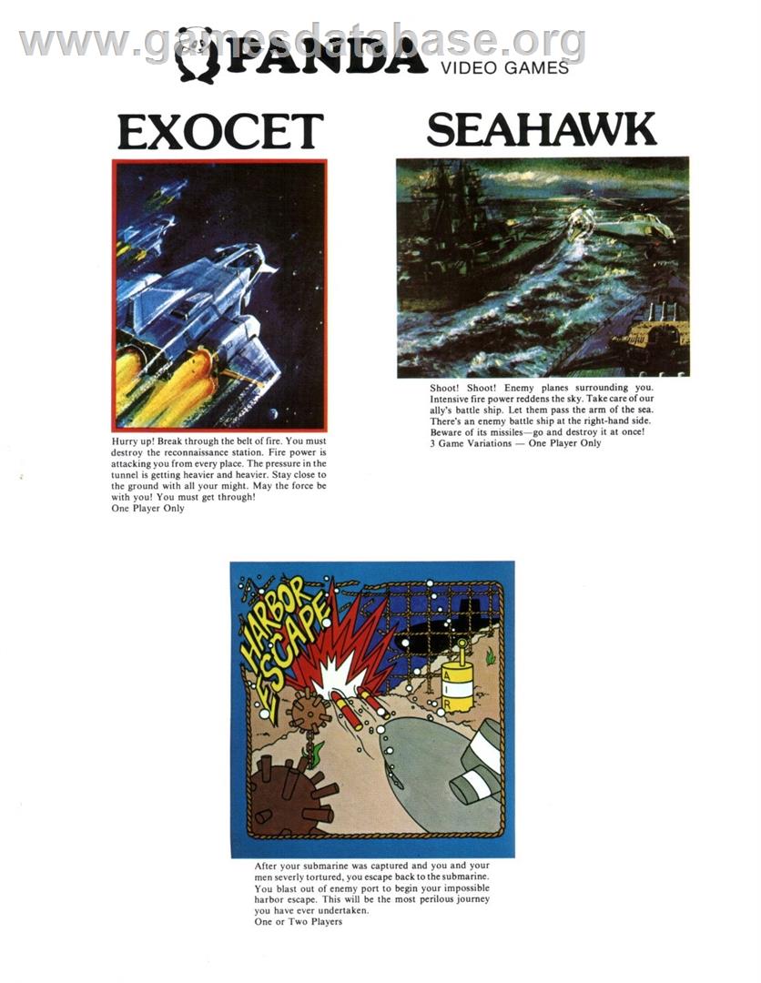 Harbor Escape - Atari 2600 - Artwork - Advert