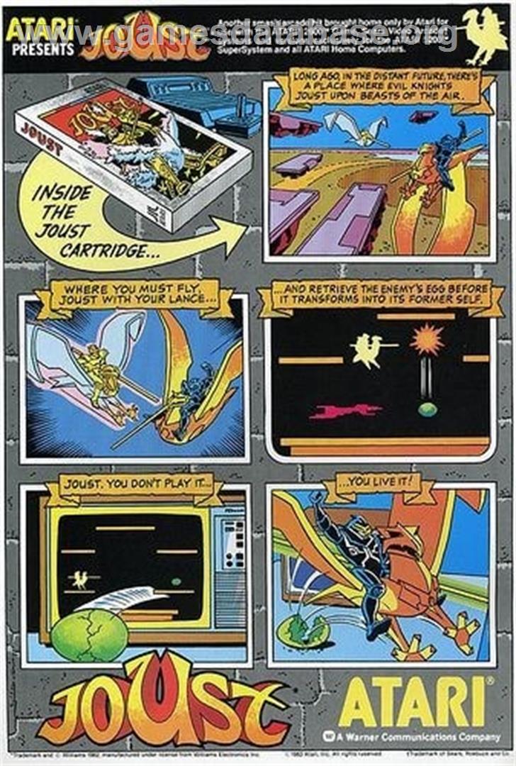 Joust - Sinclair ZX Spectrum - Artwork - Advert