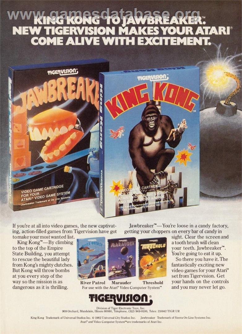 King Kong - Commodore 64 - Artwork - Advert
