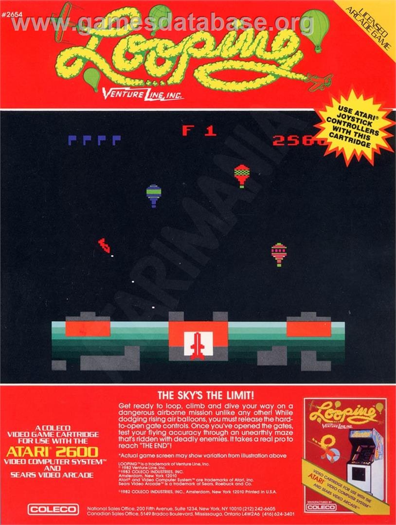 Looping - Atari 2600 - Artwork - Advert