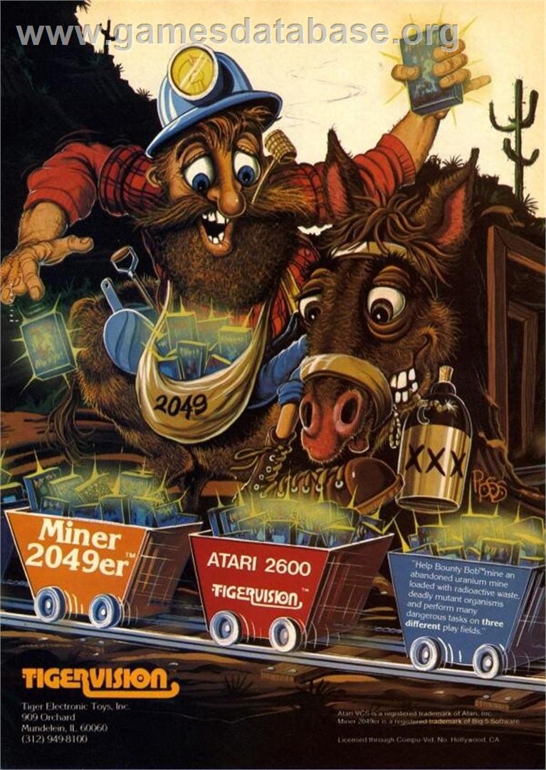 Miner 2049er - Epoch Super Cassette Vision - Artwork - Advert