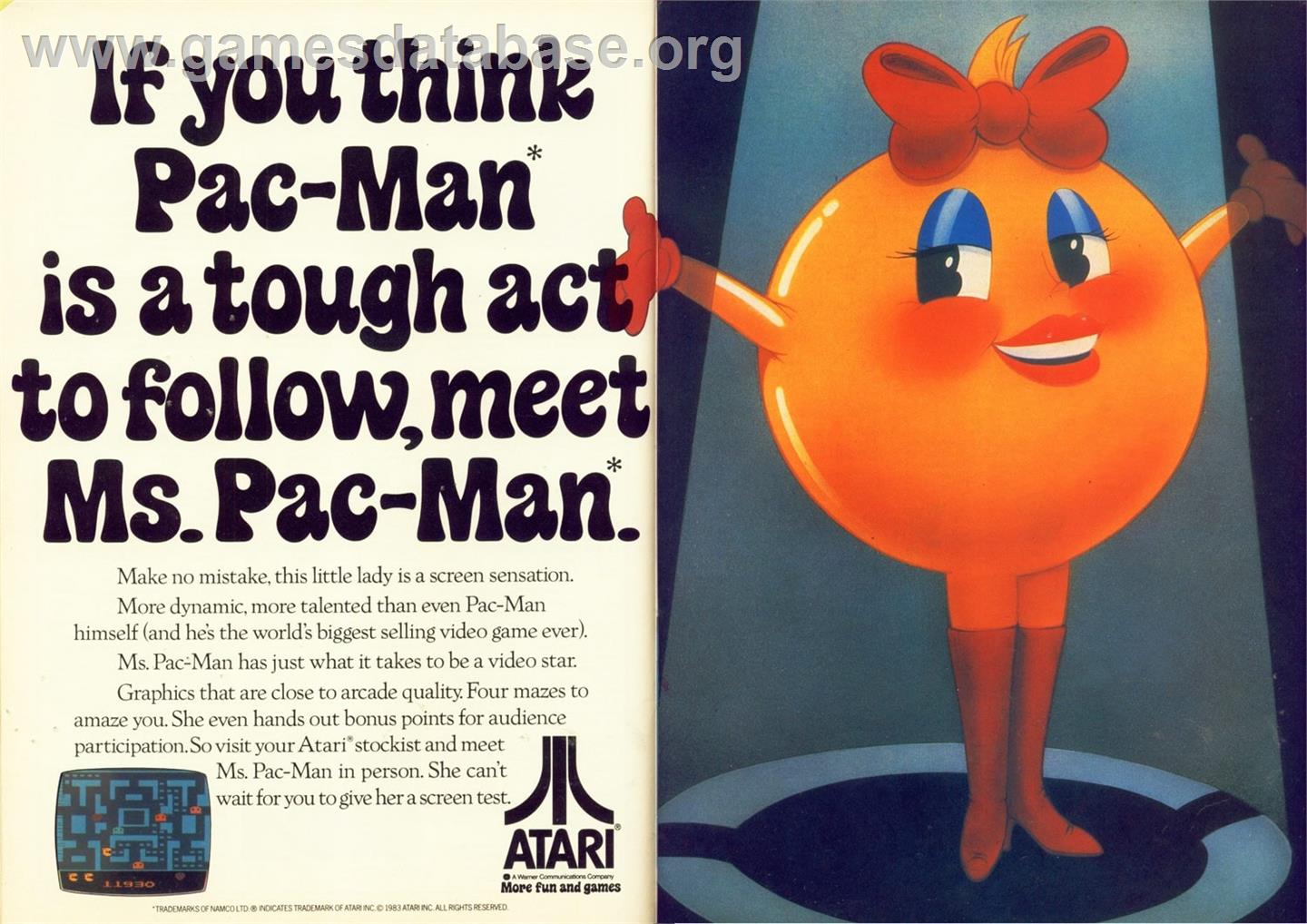 Ms. Pac-man - Microsoft Xbox 360 - Artwork - Advert