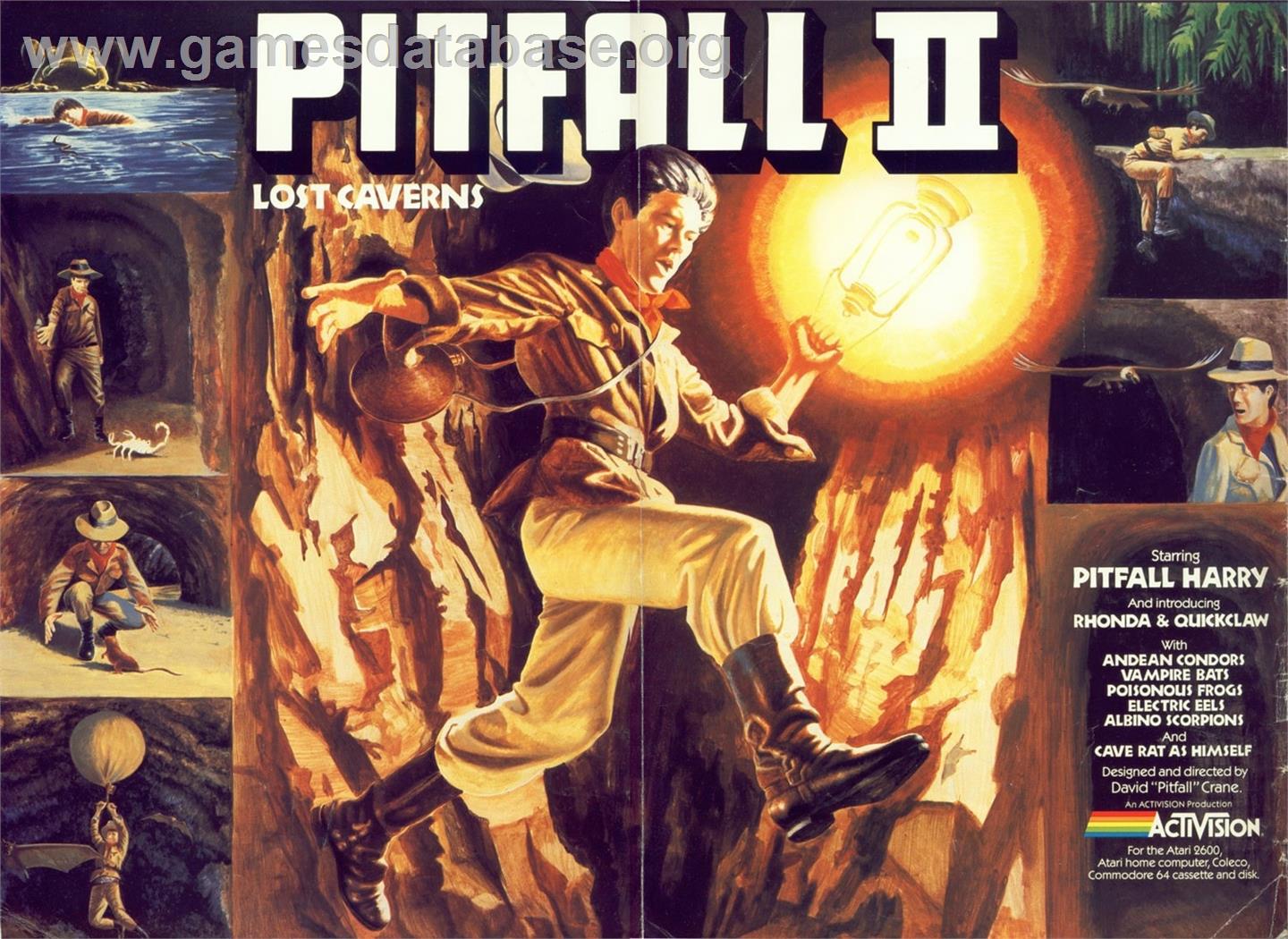 Pitfall 2 - Lost Caverns - Atari 5200 - Artwork - Advert