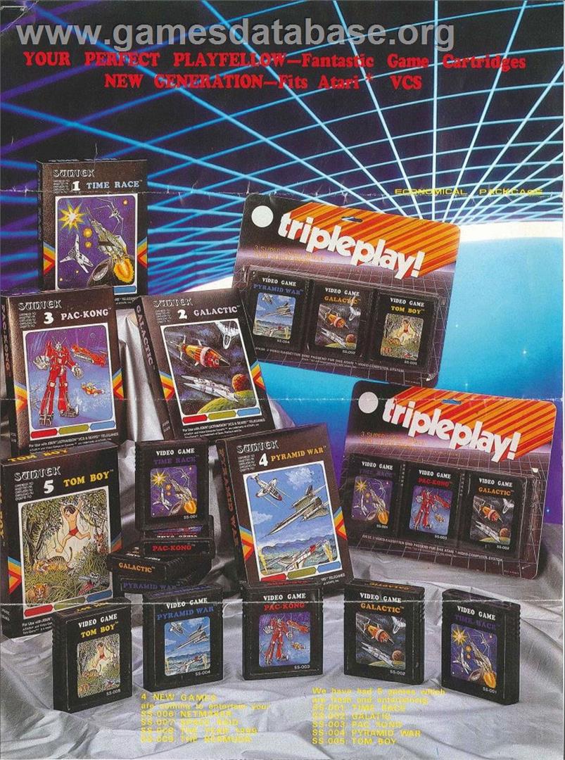 Pyramid War - Atari 2600 - Artwork - Advert