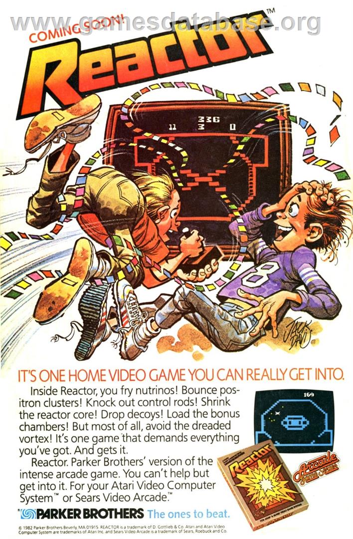 Reactor - Sinclair ZX Spectrum - Artwork - Advert