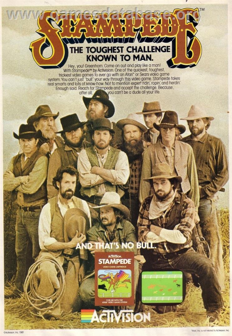 Stampede - Mattel Intellivision - Artwork - Advert