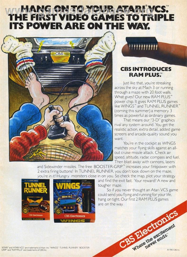 Wings - Atari 2600 - Artwork - Advert