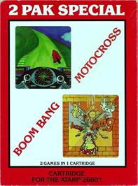 Box cover for 2 Pak Special - Motocross - Boom Bang on the Atari 2600.