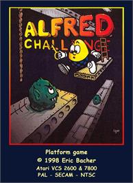 Box cover for Alfred Challenge on the Atari 2600.