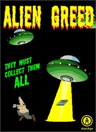 Box cover for Alien Greed on the Atari 2600.