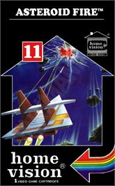 Box cover for Asteroid Fire on the Atari 2600.