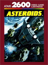 Box cover for Asteroids on the Atari 2600.