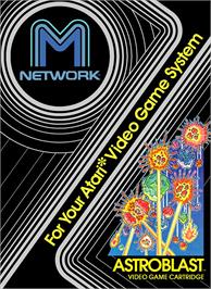 Box cover for Astroblast on the Atari 2600.
