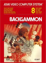 Box cover for Backgammon on the Atari 2600.