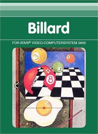 Box cover for Billard on the Atari 2600.