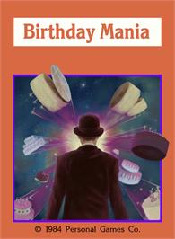 Box cover for Birthday Mania on the Atari 2600.