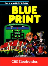 Box cover for Blueprint on the Atari 2600.