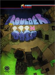 Box cover for Boulder Dash on the Atari 2600.