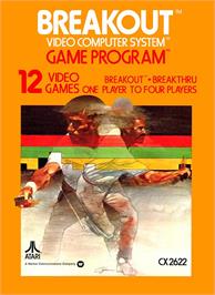 Box cover for Breakout on the Atari 2600.