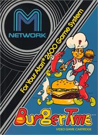 Box cover for Burgertime on the Atari 2600.