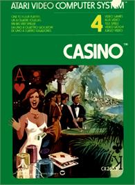 Box cover for Casino on the Atari 2600.
