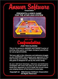 Box cover for Confrontation on the Atari 2600.