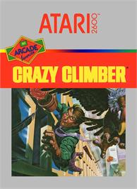Box cover for Crazy Climber on the Atari 2600.