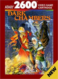 Box cover for Dark Chambers on the Atari 2600.