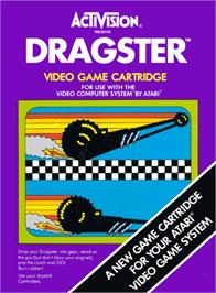 Box cover for Dragster on the Atari 2600.