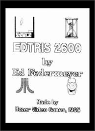 Box cover for Edtris 2600 on the Atari 2600.
