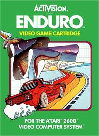 Box cover for Enduro on the Atari 2600.