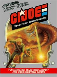 Box cover for G.I. Joe: Cobra Strike on the Atari 2600.